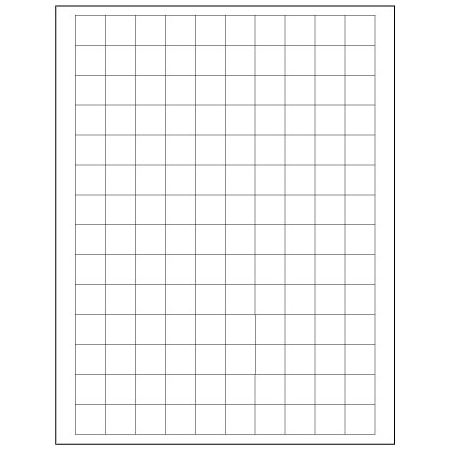 Bsc Preferred 3/4 x 3/4'' White Rectangle Laser Labels, 14000PK BUY00030109